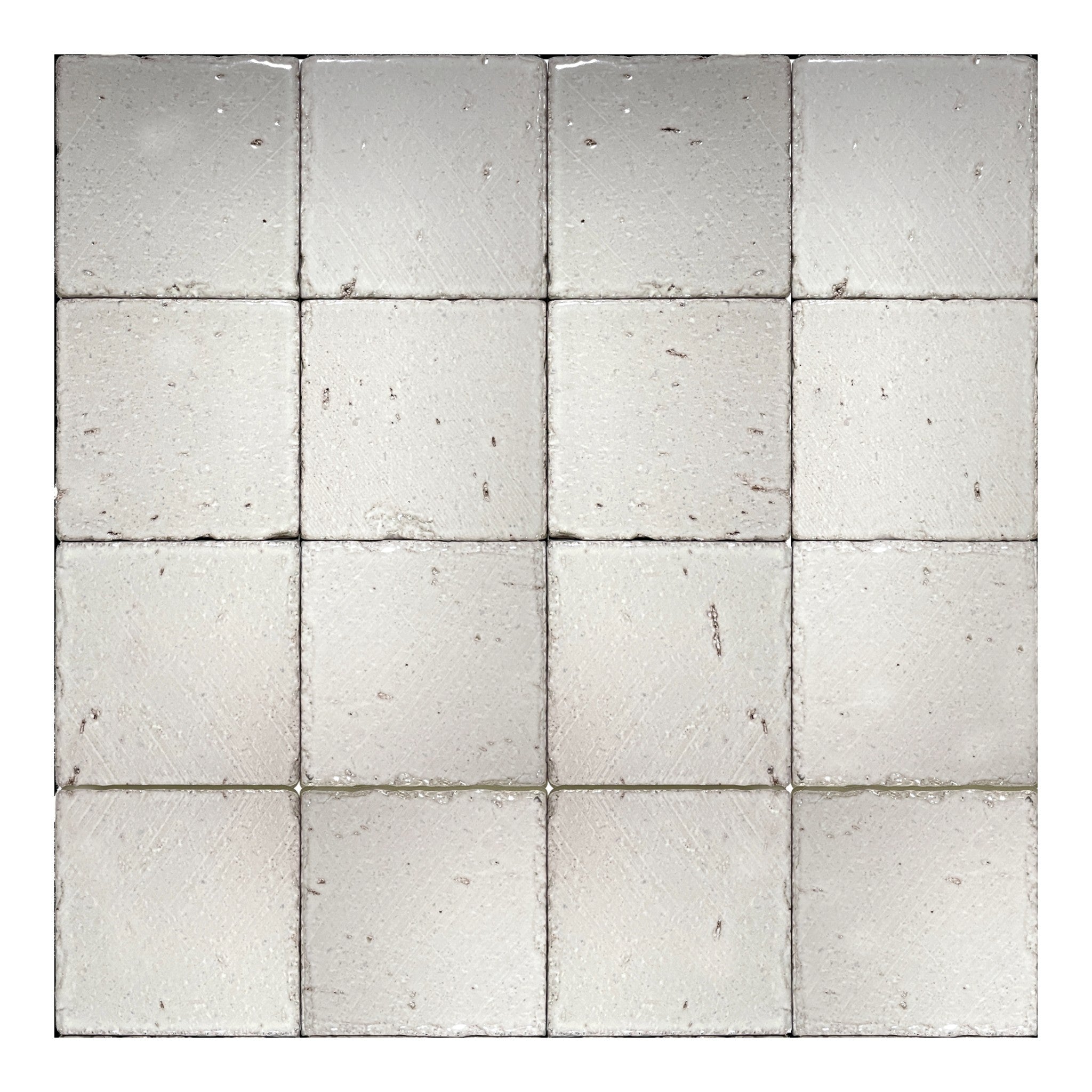 Sırlı Lav Taşı T 10x10 Beyaz