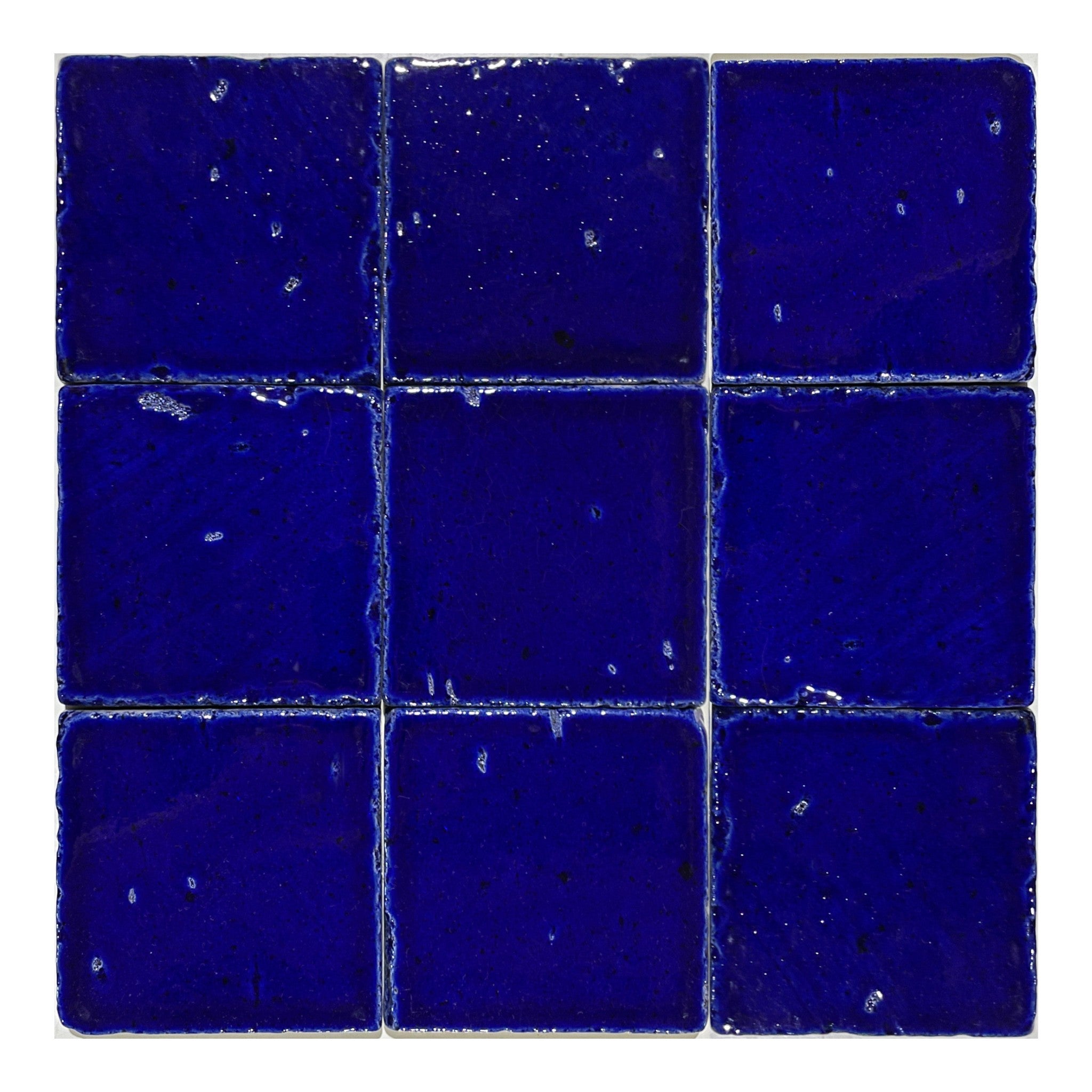 Sırlı Lav Taşı T 10x10 Kobalt